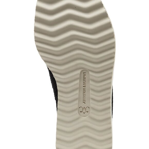 NEW JOHNSTON AND MURPHY Suede Mitzi Perforated Venetian Loafers black for women - Picture 6 of 9